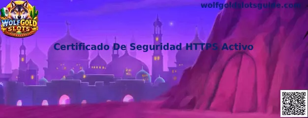 Certificado De Seguridad HTTPS Activo en Wolfgold Slots