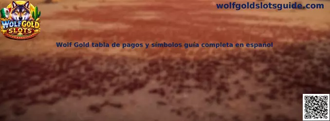 Ilustración introductoria de la guía de Wolf Gold sobre la tabla de pagos, animales y símbolos especiales.