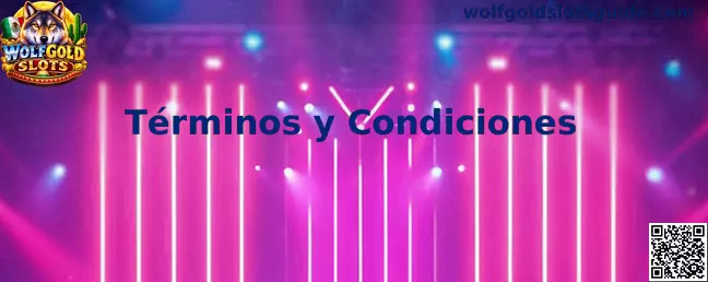 Términos y condiciones de Wolfgold Slots