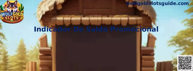 Indicador de saldo promocional en Wolfgold Slots